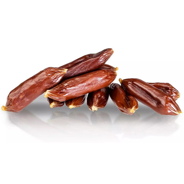 Maškrta pre psy KID DOG Hovädzie mini klobásky 250g