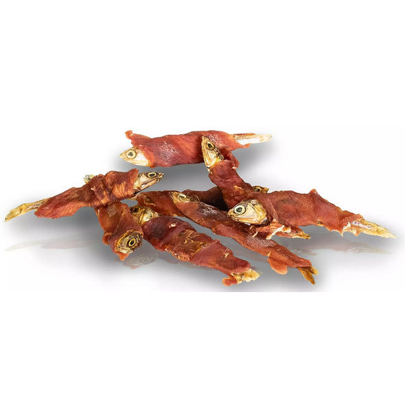 Maškrta pre psy KID DOG Sea Sunfish Rybičky s kačacím mäsom 250g