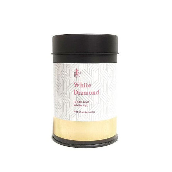 Sypaný čaj White Diamond v dóze The Tea Republic 75g