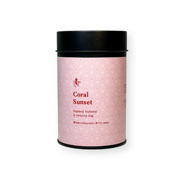 Sypaný čaj Coral Sunset v dóze The Tea Republic 75g