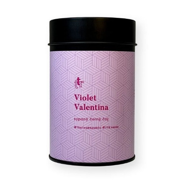 Sypaný čaj Violet Valentina v dóze The Tea Republic 75g