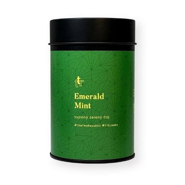 Sypaný čaj Emerald Mint v dóze The Tea Republic 75g