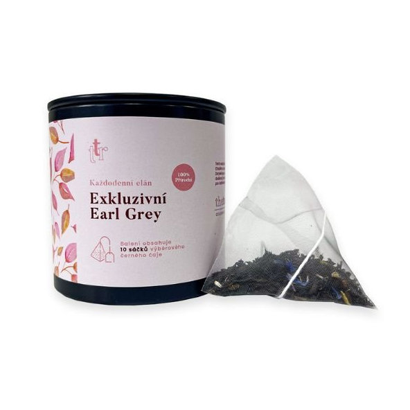 Čajové pyramídy Exkluzívne Earl Grey v dóze The Tea Republic 10ks
