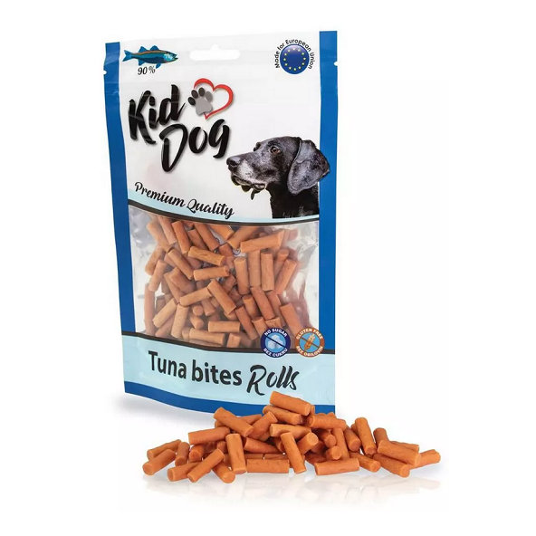 Maškrta pre psy KID DOG Tuniakové valčeky 80g