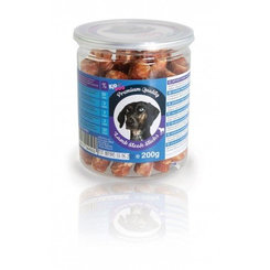 Maškrta pre psy KID DOG Jahňací steak na byvolej tyčinke 200g DÓZA - PREMIUM QUALITY