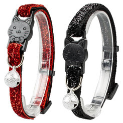 DUVO+ nylónový obojok pre mačky,lesklý, mix farieb 20-30cm/10mm 2ks