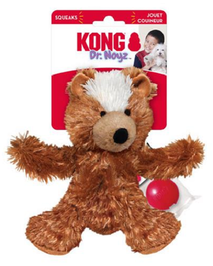 E-shop Hračka pre psy Kong Dog Dr. Noyz Medvedík s pískatkom, polyester M