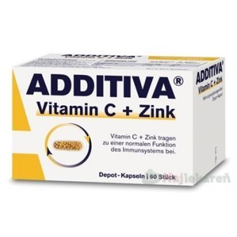 E-shop ADDITIVA Vitamín C+ Zinok 80 kapsúl