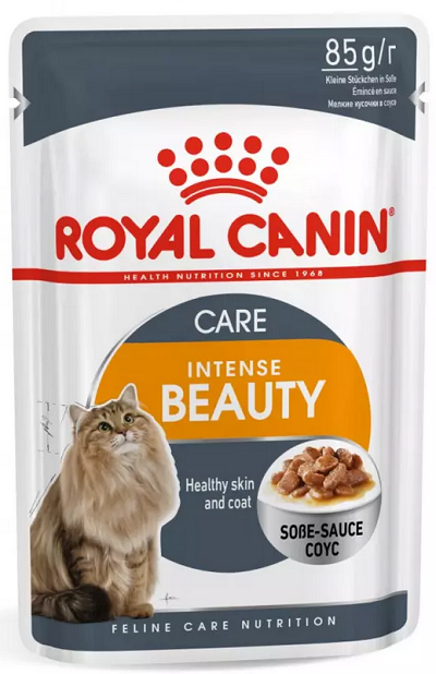 E-shop Royal Canin INTENSE BEAUTY želé kapsičky pre mačky 12 x 85g