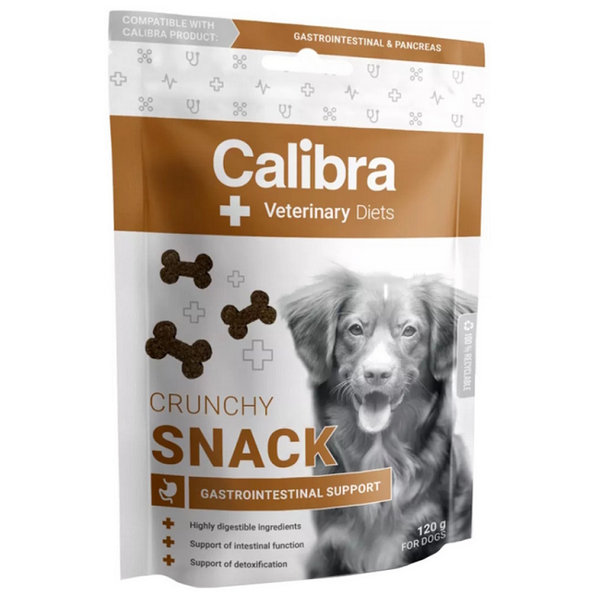 Maškrta pre psy Calibra VD Crunchy Dog Gastrointestinal 6 x 120g