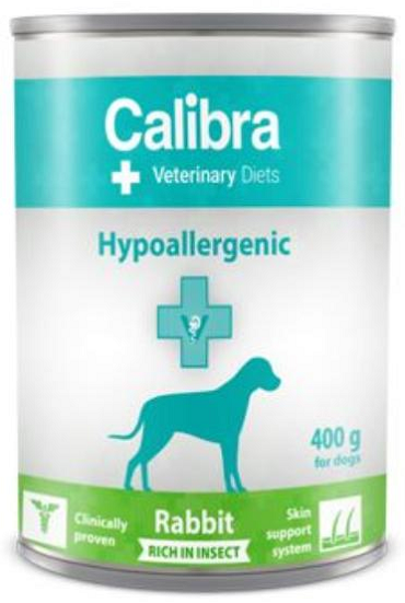 E-shop Calibra VD Dog Hypoallergenic Rabit&Insect konzervy pre psy 6 x 400g