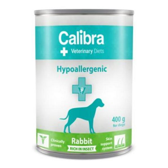 Calibra VD Dog Hypoallergenic Rabit&Insect konzervy pre psy 6 x 400g