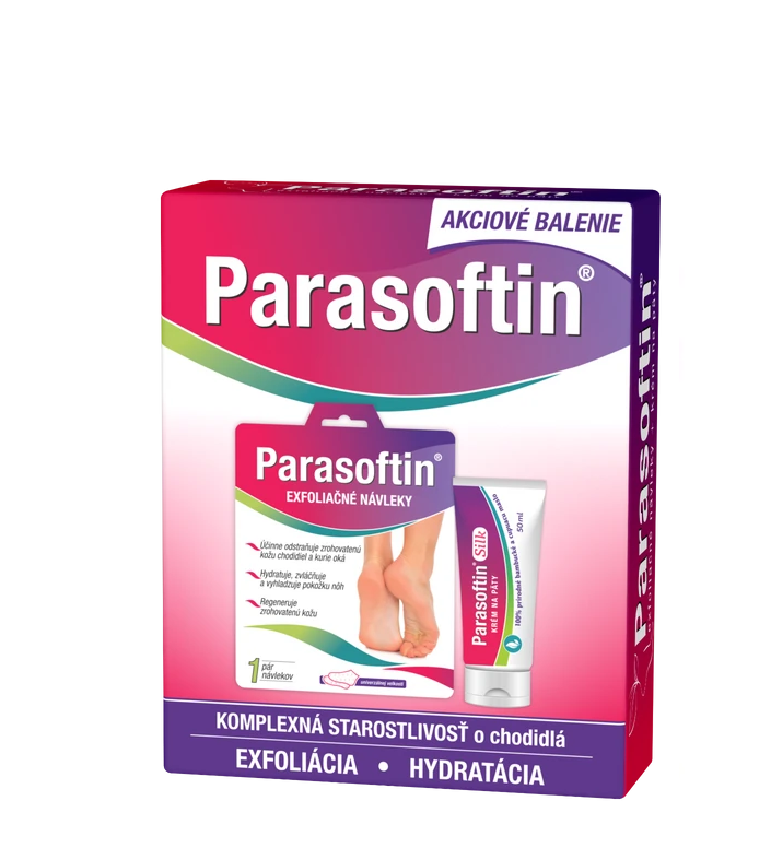 E-shop Parasoftin Exoliačné návleky + Parasoftin krém na päty 40ml