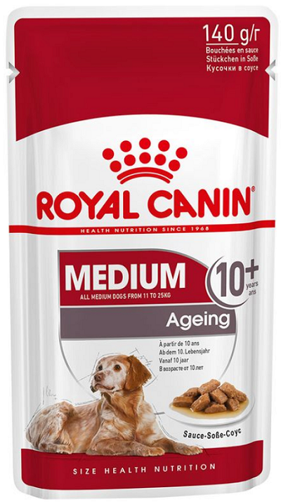 E-shop Royal Canin SHN WET MEDIUM ADULT AGEING kapsičky pre psy 10 x 140g