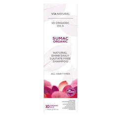 Šampón na vlasy bez lesku s bio sumachom Via natural 250ml