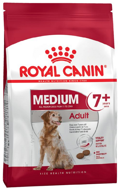 E-shop Royal Canin SHN MEDIUM ADULT 7+ granule pre stredne veľké psy od 7 rokov, 4kg