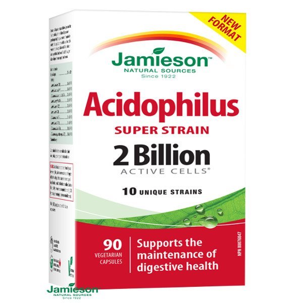 E-shop Jamieson Super Strain Acidophilus komplex bakteriálnych kultúr 90 cps
