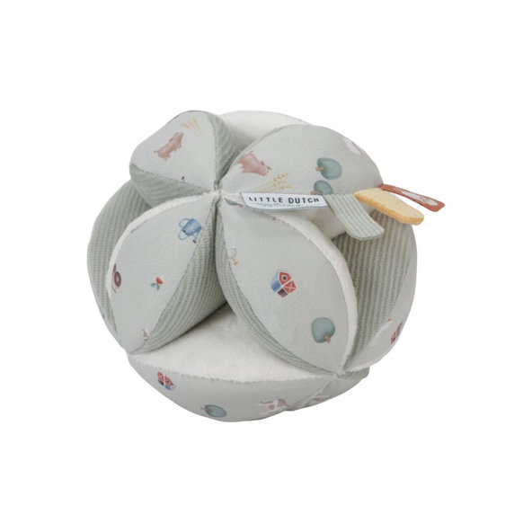 LITTLE DUTCH Loptička textilná Farma