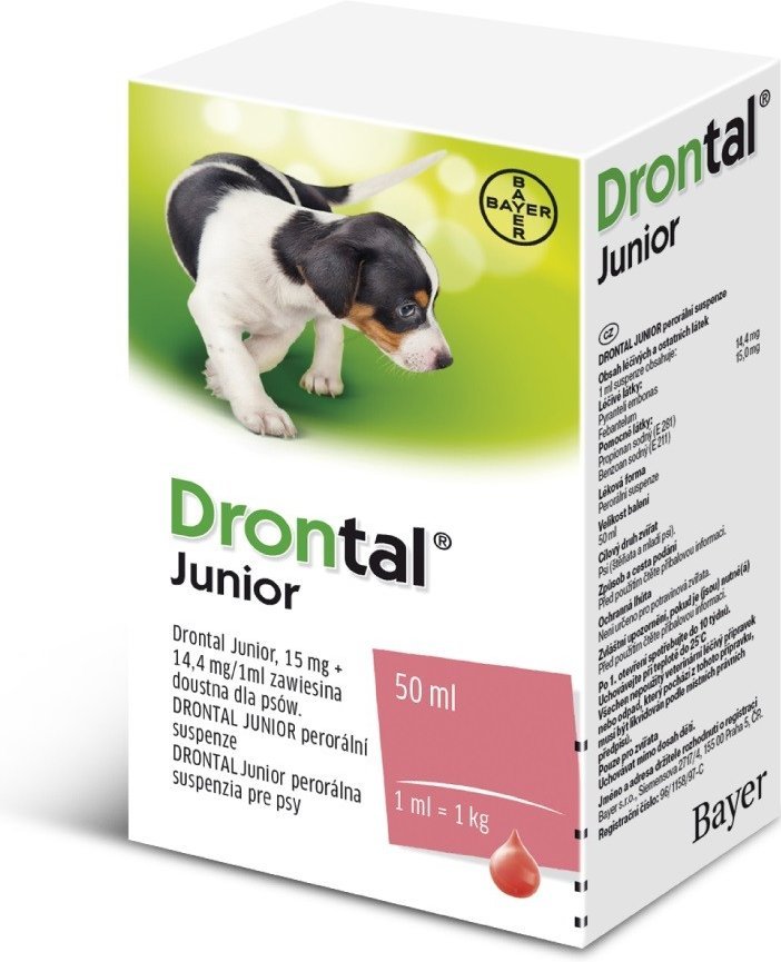 E-shop Drontal Junior roztok na odčervenie šteniat 50ml