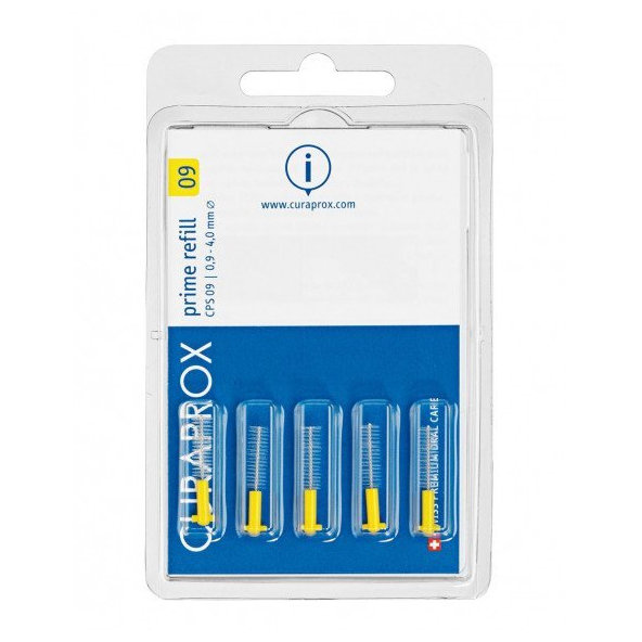 CURAPROX CPS 09 prime refill žltá medzizubné kefky 5 kusov
