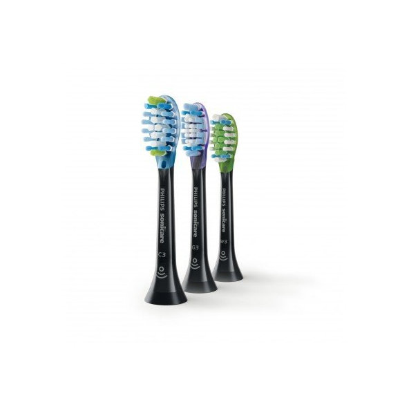 Philips Sonicare C3 Premium Plaque Control Black HX9073/33, náhradné hlavice, mix 3 ks