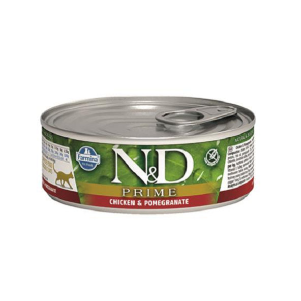 Farmina N&D cat PRIME chicken & pomegranate konzerva pre dospelé mačky 70g
