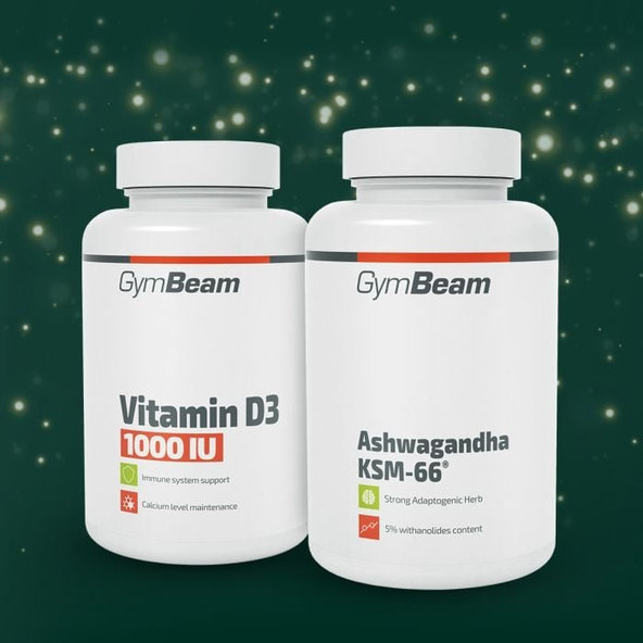 Ashwagandha KSM-66® - GymBeam 90 kapsúl