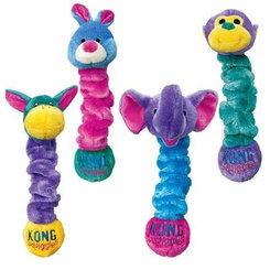 Hračka pre psy Kong Dog Squiggles mix postavička, polyester, M