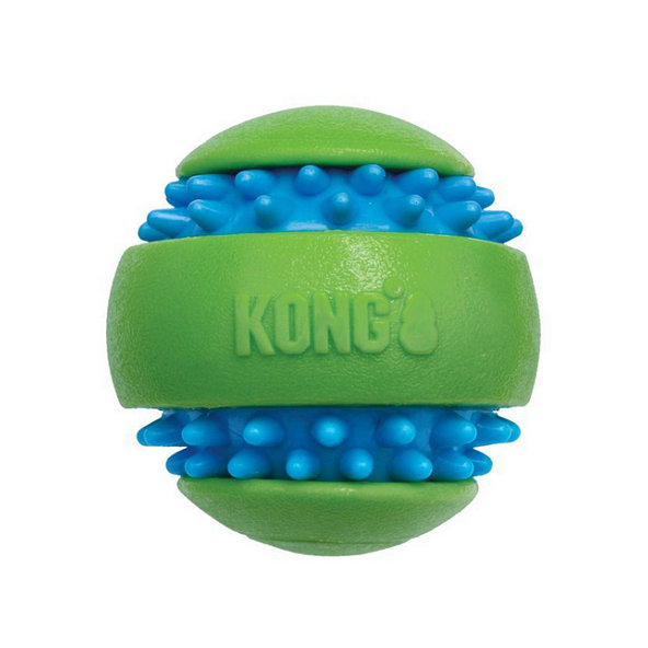 Hračka pre psy Kong Dog Squeezz Goomz Lopta, TPE, zeleno modrá M
