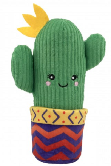 E-shop Hračka pre mačky Kong Cat Kaktus Wrangler s kvetináčom, zelená, polyester
