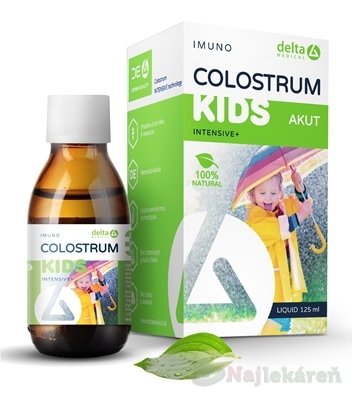 E-shop DELTA COLOSTRUM sirup KIDS 100% NATURAL výživový doplnok, 125ml