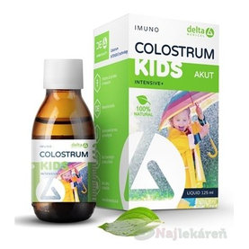 DELTA COLOSTRUM sirup KIDS 100% NATURAL výživový doplnok, 125ml