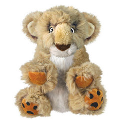 Hračka pre psy Kong Dog Comfort Kiddos Lev s pískatkom, polyester L