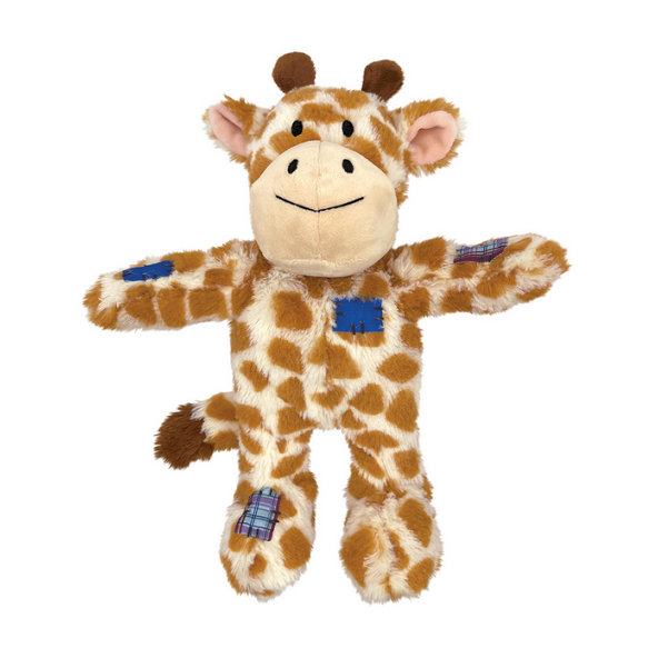 Hračka pre psy Kong Dog Wild Knots Preťahovadlo Žirafa s pískatkom, polyetylén  M/L