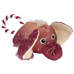 Hračka pre psy Kong Dog Cozzie Tugg Slon, pískajúci, fialový, polyester, M/L