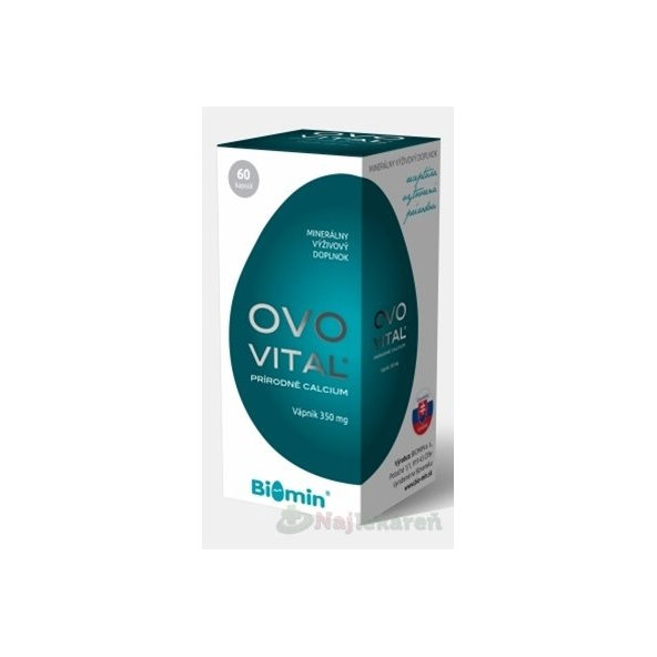 BIOMIN OVOVITAL prírodné CALCIUM 60 ks