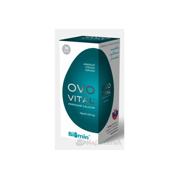 BIOMIN OVOVITAL prírodné CALCIUM 30 ks