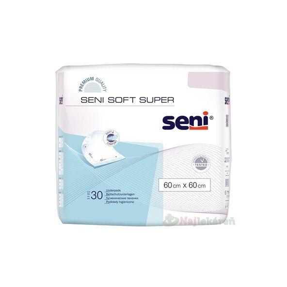 Seni SOFT SUPER hygienické podložky, 60x60cm, 30ks