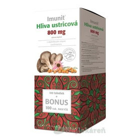Imunit HLIVA ustricová 800 mg s rakytník. a echin., cps 100+100 naviac (BONUS), 200 ks