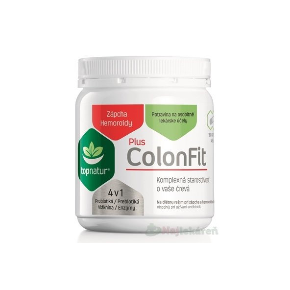 Topnatur ColonFit PLUS enzýmy vláknina 180 kapsúl