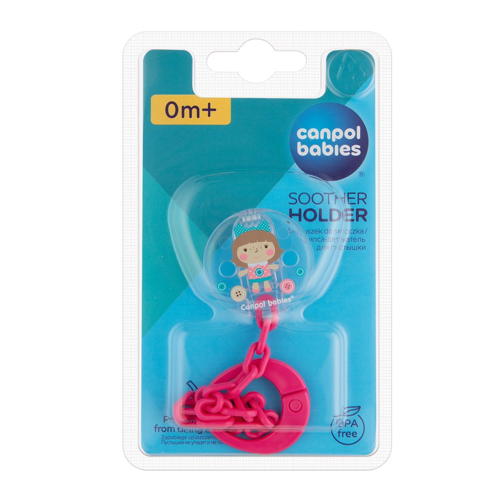 E-shop CANPOL BABIES Retiazka na cumlík Toys - ružová