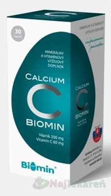 E-shop BIOMIN CALCIUM S VITAMÍNOM C, 30 ks