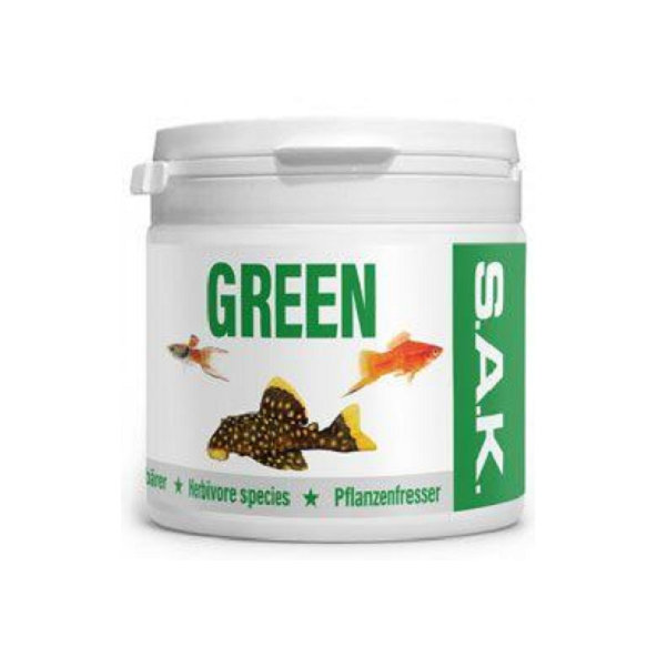SAK green extrudované krmivo pre akváriové ryby 150ml veľkosť 2