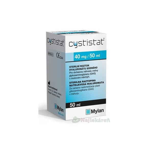 CYSTISTAT 40mg/50ml pri cystitíde 50 ml