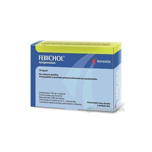 FEBICHOL pri tráviacich ťažkostiach 50 kapsúl