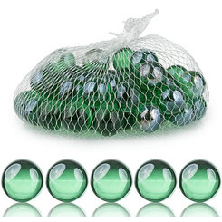 Happet Sklenené guličky zelené - dekorácia do akvária