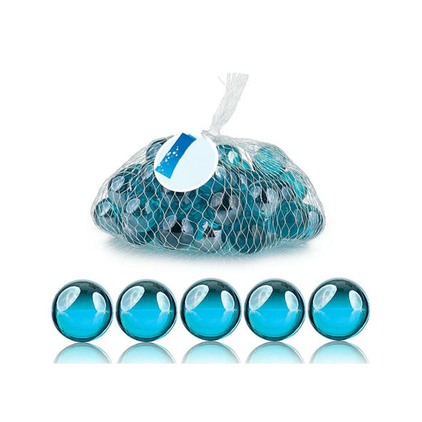 Happet Sklenené guličky modré - dekorácia do akvária
