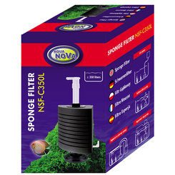 AQUA NOVA Penový filter do akvária NSF-C350L- rohový