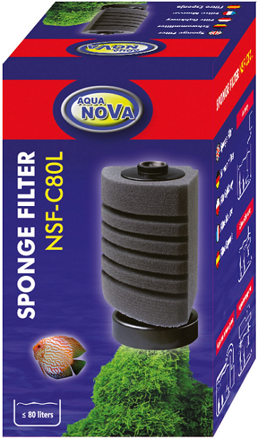 E-shop AQUA NOVA Penový filter do akvária NSF-C80L- rohový
