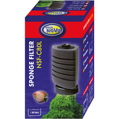 AQUA NOVA Penový filter do akvária NSF-C80L- rohový